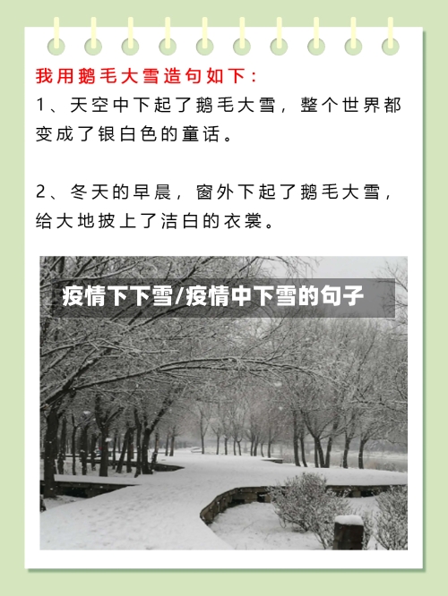 疫情下下雪/疫情中下雪的句子-第2张图片