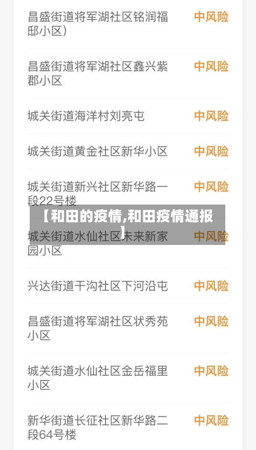 【和田的疫情,和田疫情通报】-第2张图片