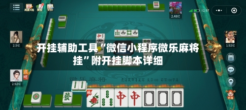 开挂辅助工具“微信小程序微乐麻将挂”附开挂脚本详细-第1张图片