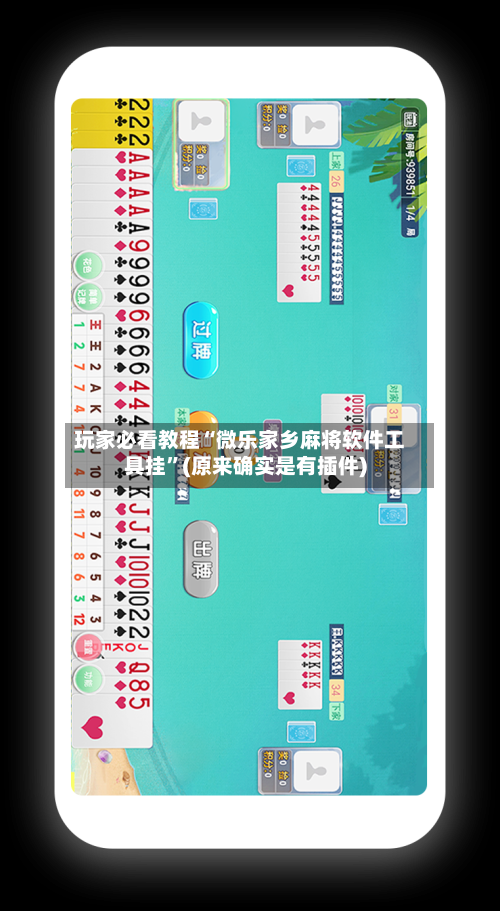 玩家必看教程“微乐家乡麻将软件工具挂	”(原来确实是有插件)-第2张图片