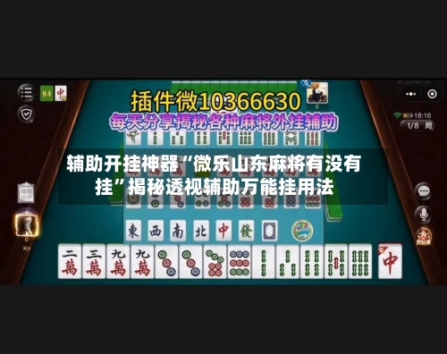 辅助开挂神器“微乐山东麻将有没有挂”揭秘透视辅助万能挂用法-第2张图片