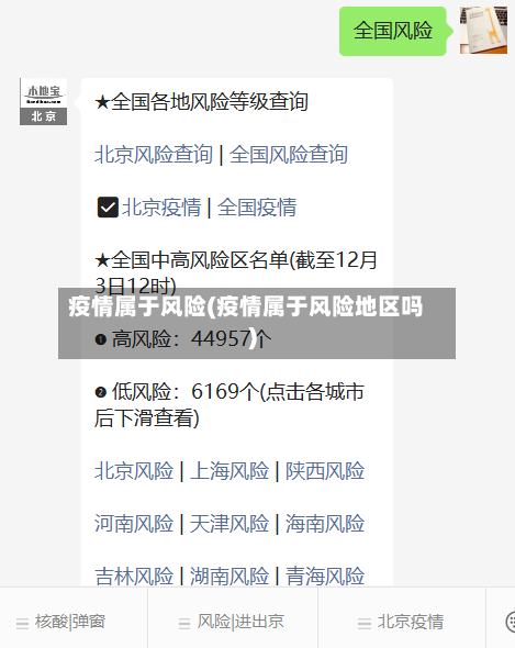 疫情属于风险(疫情属于风险地区吗)-第2张图片