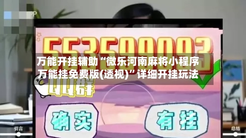 万能开挂辅助“微乐河南麻将小程序万能挂免费版(透视)”详细开挂玩法-第3张图片