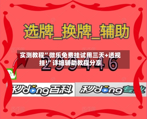 实测教程	”微乐免费挂试用三天+透视挂!”详细辅助教程分享-第3张图片