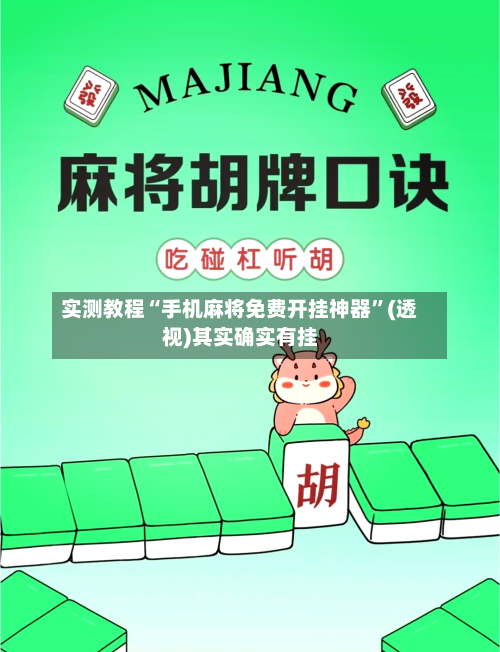 实测教程“手机麻将免费开挂神器	”(透视)其实确实有挂-第3张图片