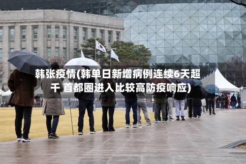 韩张疫情(韩单日新增病例连续6天超千 首都圈进入比较高防疫响应)