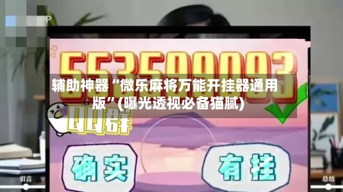 辅助神器“微乐麻将万能开挂器通用版”(曝光透视必备猫腻)