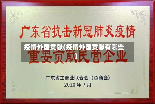 疫情外国贡献(疫情外国贡献有哪些)