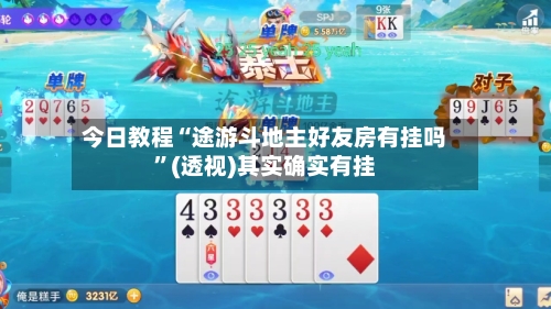今日教程“途游斗地主好友房有挂吗	”(透视)其实确实有挂-第3张图片