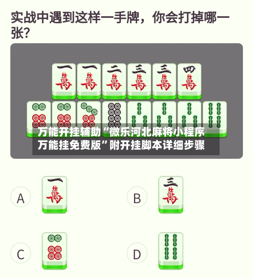 万能开挂辅助“微乐河北麻将小程序万能挂免费版”附开挂脚本详细步骤