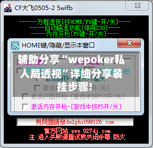 辅助分享“wepoker私人局透视”详细分享装挂步骤!-第2张图片