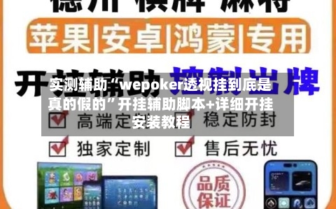 实测辅助“wepoker透视挂到底是真的假的”开挂辅助脚本+详细开挂安装教程-第2张图片