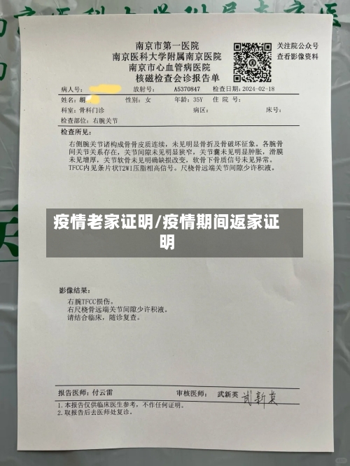 疫情老家证明/疫情期间返家证明