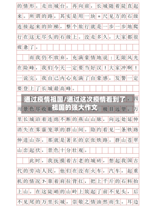 通过疫情祖国/通过这次疫情看到了祖国的强大作文-第3张图片